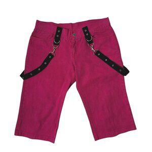 Hot Pink Strappy Bondage Shorts